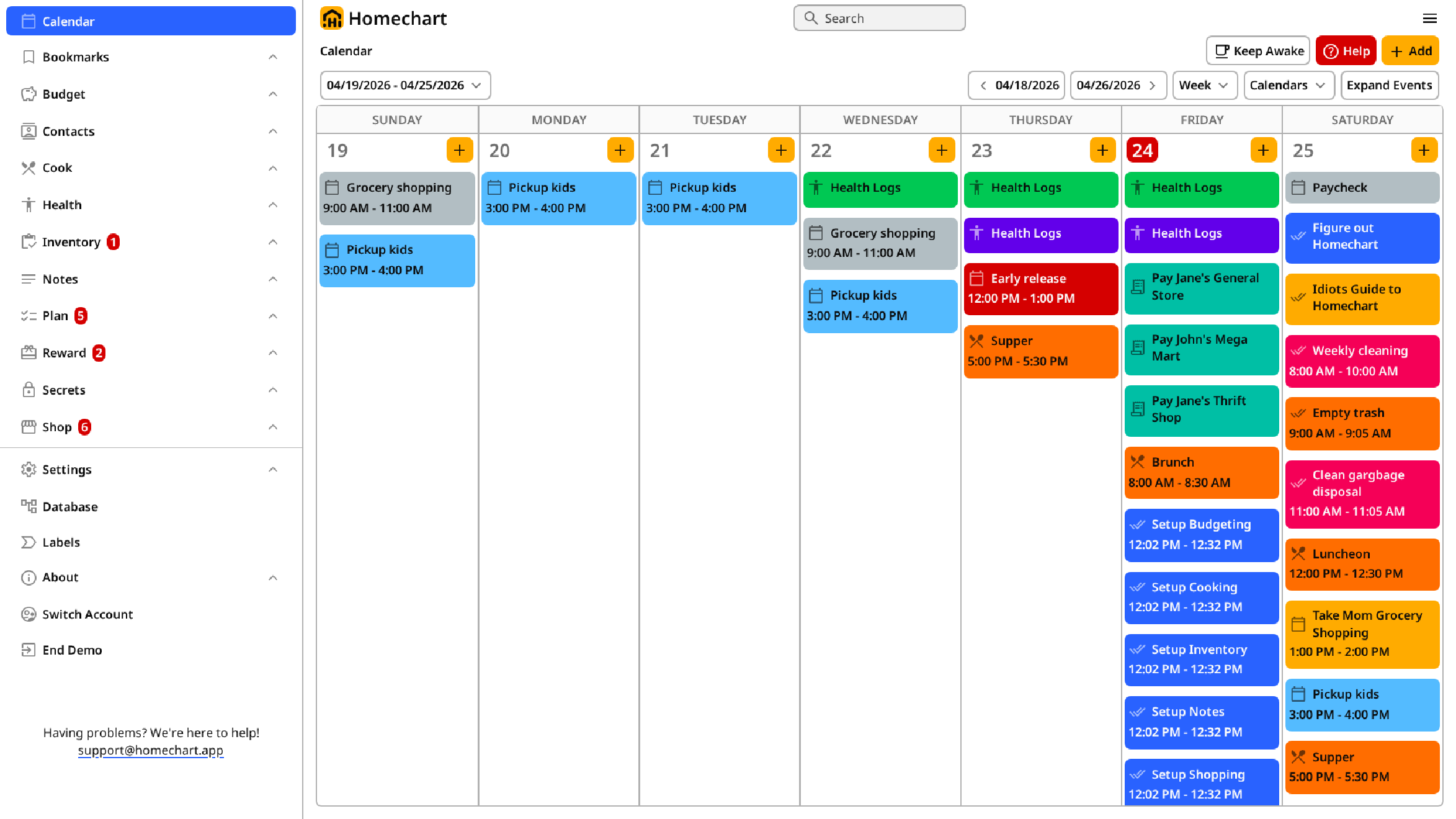 Calendar Week