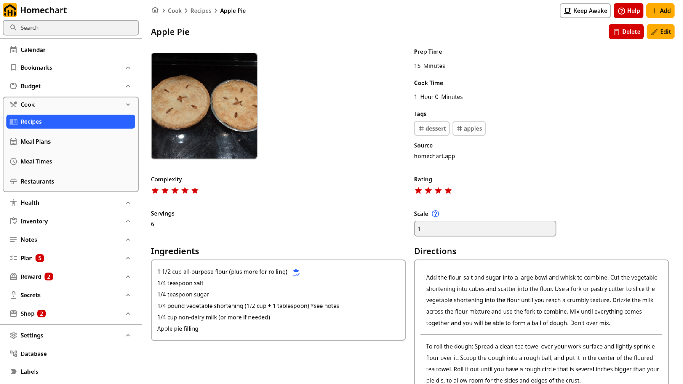 Cook Recipe