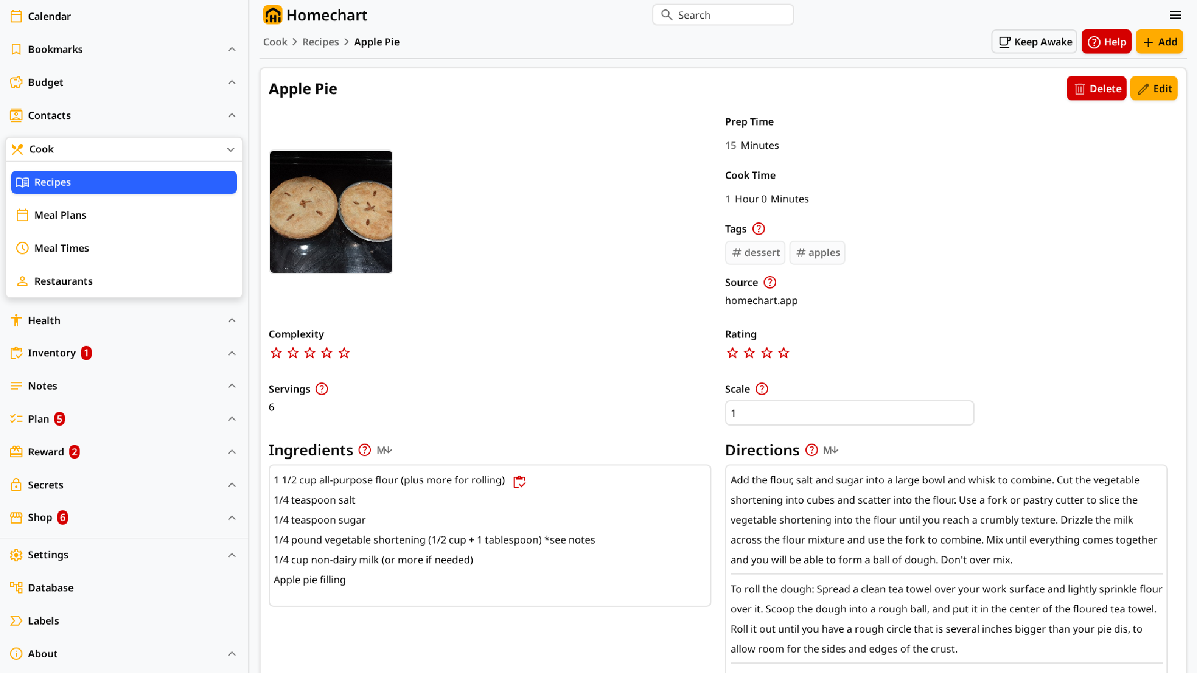 Cook Recipe