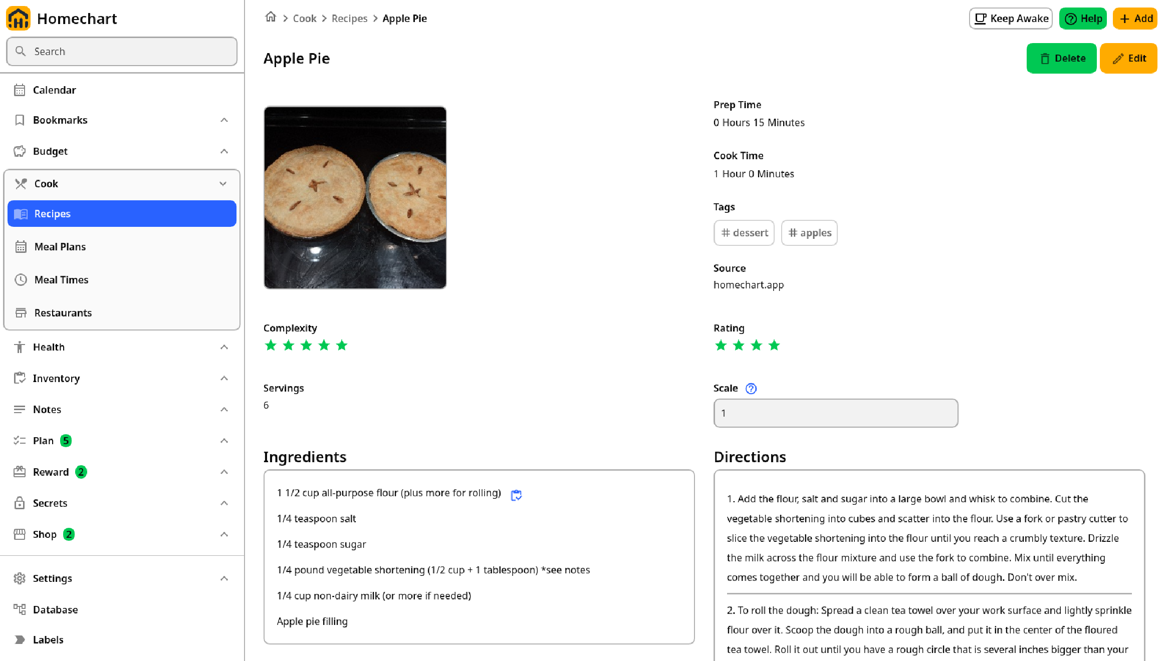 Cook Recipe