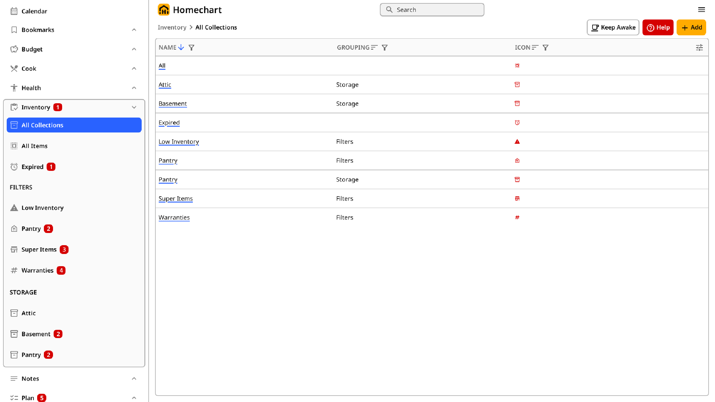 Inventory Collections