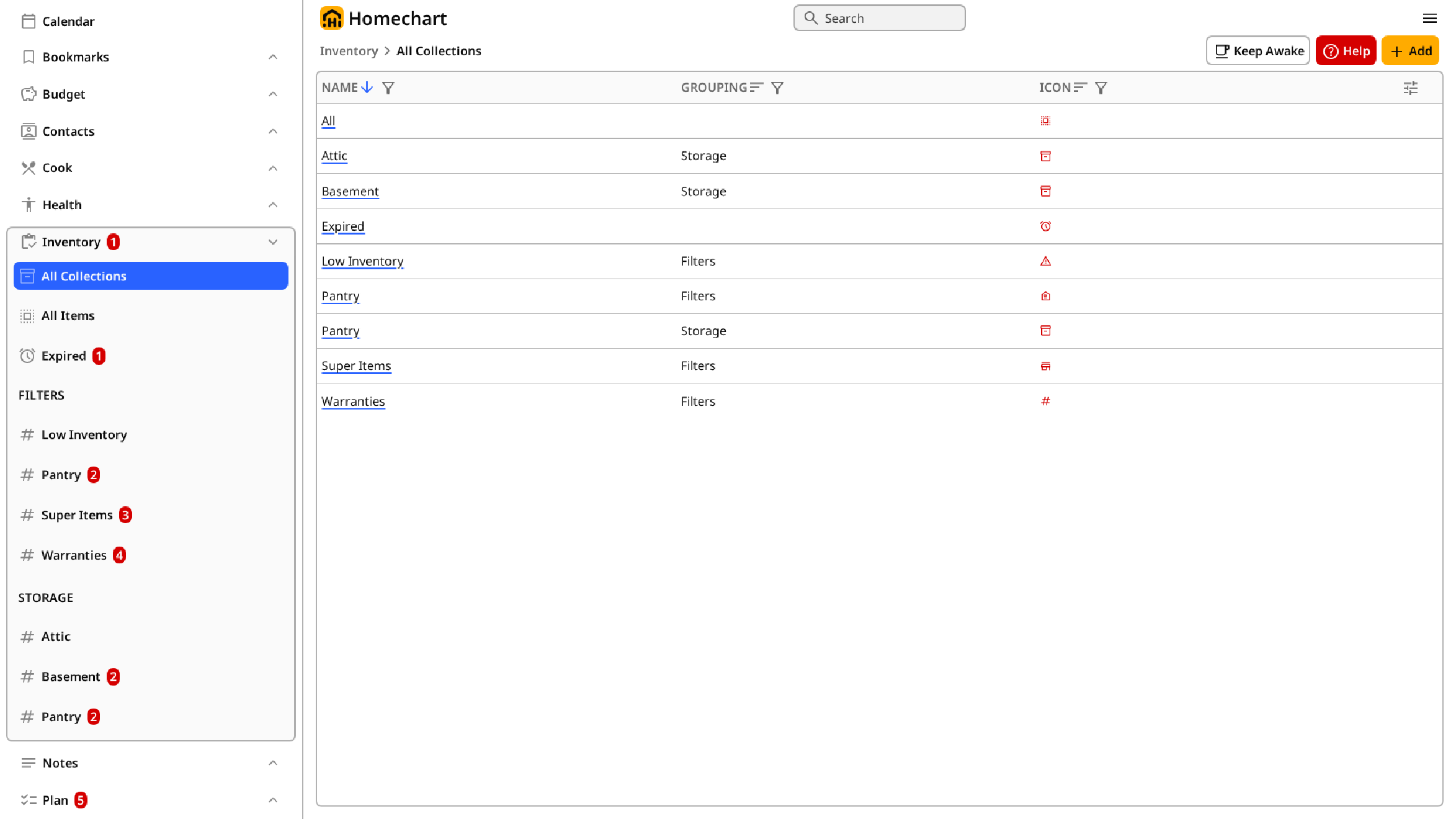Inventory Collections
