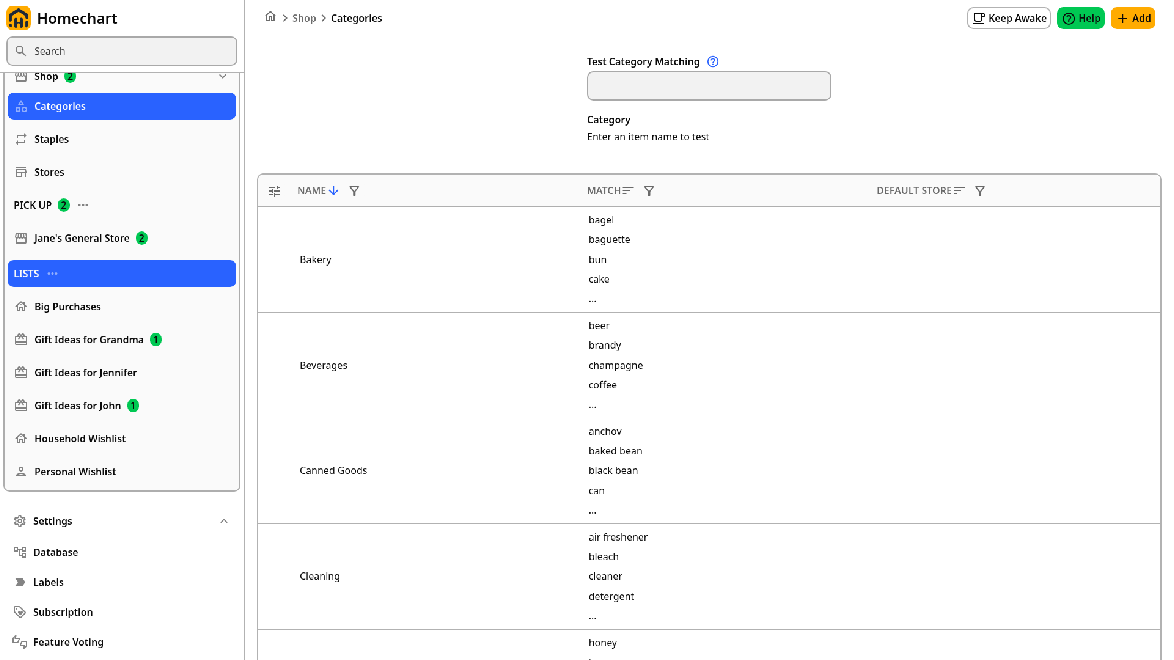 Shop Categories